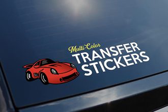 Custom Multi-Color Transfer Stickers and Decals