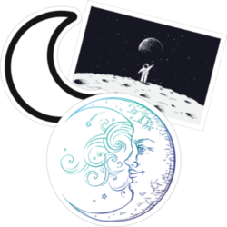 Moon Stickers