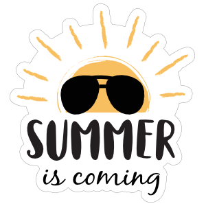 Summer is Coming Sun Sticker
