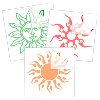 Sun Stickers